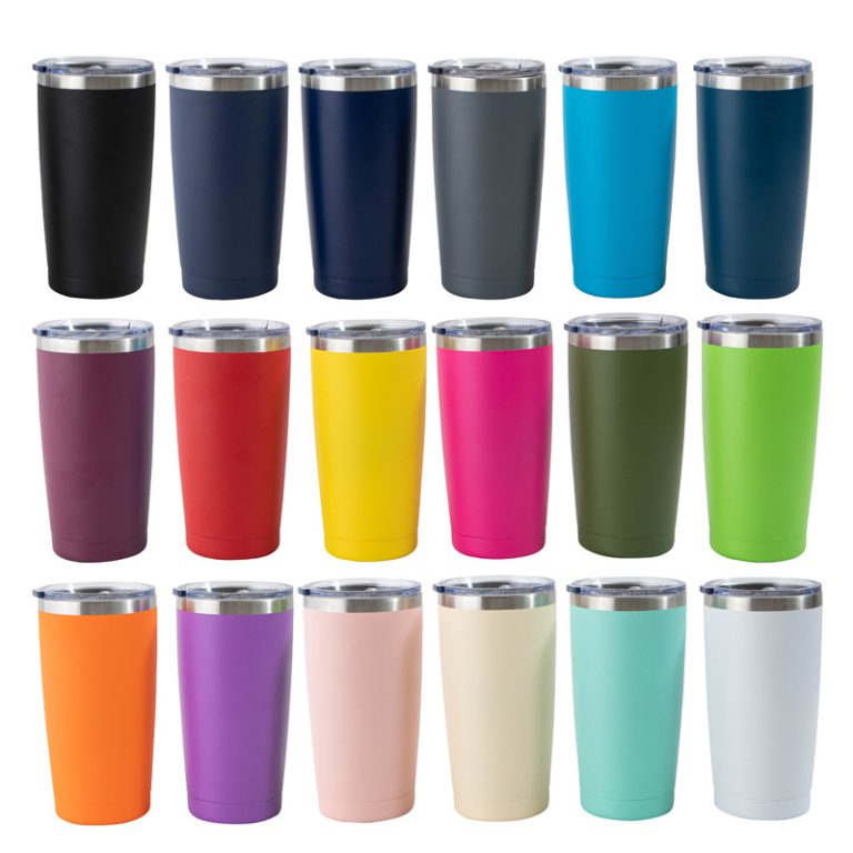 20oz Stainless Steel Insulated Tumbler with Powder-Coated Finish2