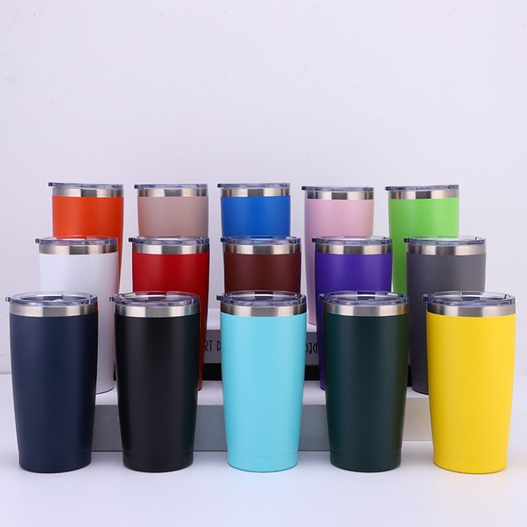 20oz Stainless Steel Insulated Tumbler with Powder-Coated Finish4