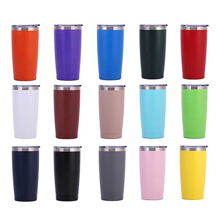 20oz Stainless Steel Insulated Tumbler with Powder-Coated Finish5