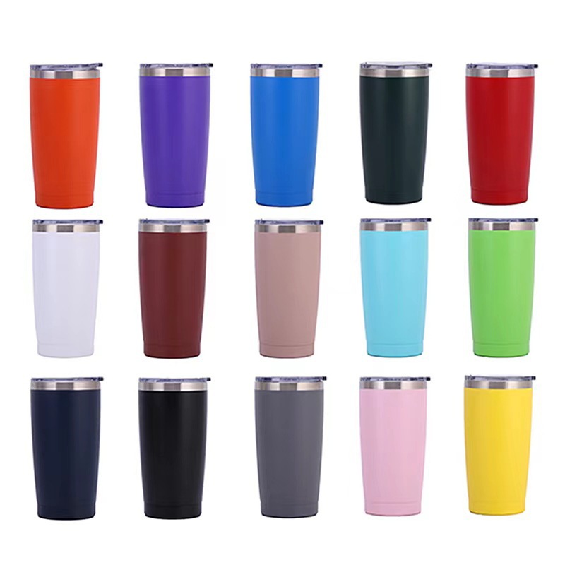 20oz Stainless Steel Insulated Tumbler with Powder-Coated Finish5