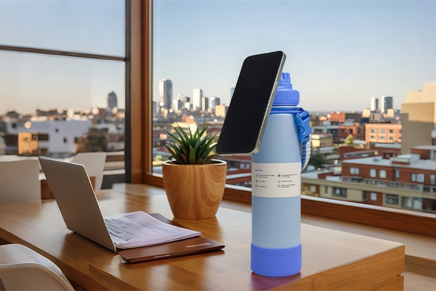 22oz-Insulated-Tumbler-with-Braided-Rope-Handle,-Magnetic-Feature-&-Easy-Carry-Design