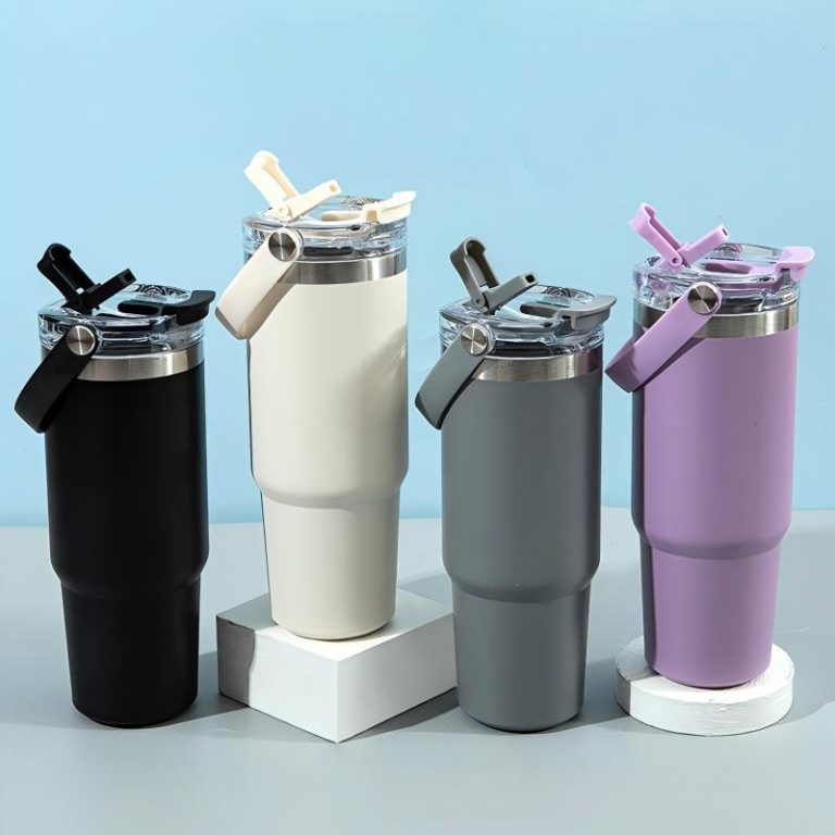 30oz Insulated Tumbler with Soft Carry Handle & 2-in-1 Lid-2