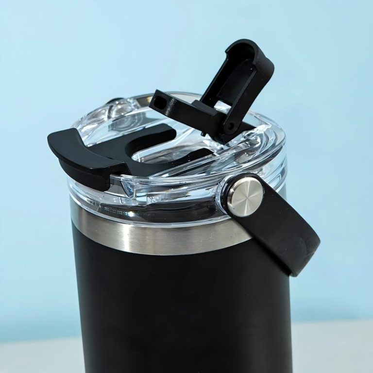 30oz Insulated Tumbler with Soft Carry Handle & 2-in-1 Lid-4