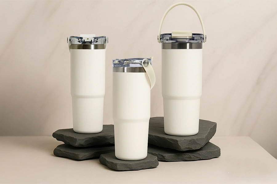 30oz-Insulated-Tumbler-with-Soft-Carry-Handle-&-2-in-1-Lid