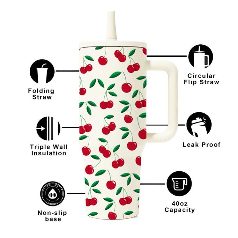 40oz-Cherry-Pattern-Insulated-Tumbler-with-Handle-&-Straw-4