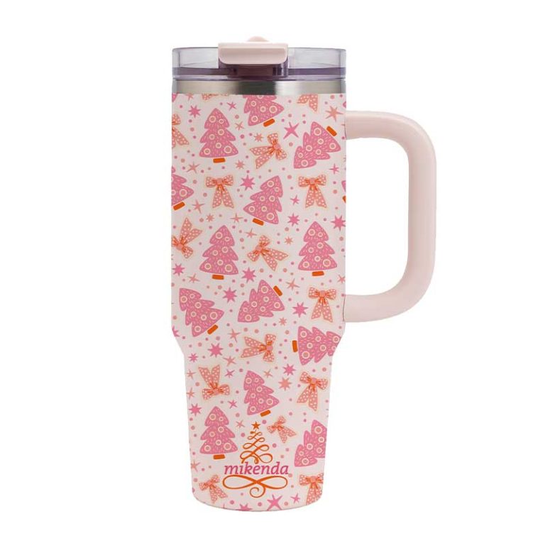 40oz-Pink-Christmas-Tree-Insulated-Tumbler-with-Handle-2