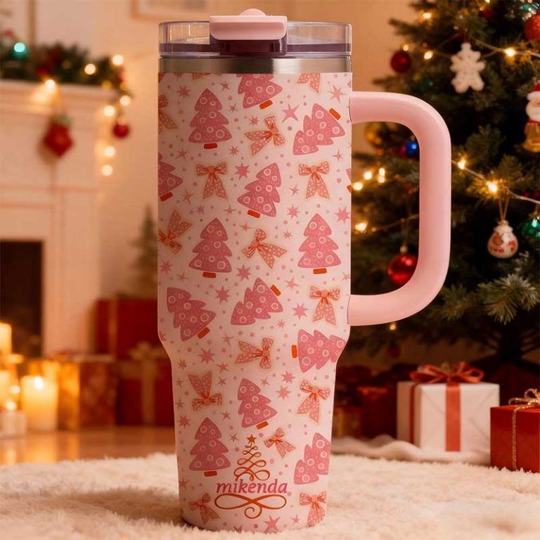 40oz-Pink-Christmas-Tree-Insulated-Tumbler-with-Handle-4