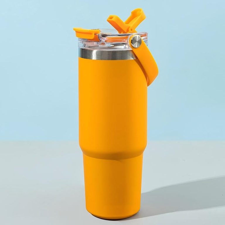 SKU_02_Orange30oz Insulated Tumbler with Soft Carry Handle & 2-in-1 Lid-6